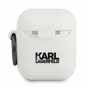 Karl Lagerfeld silikoonist Choupette ümbris AirPods 1/2 valge