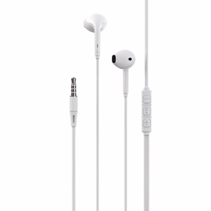 Devia wired earphones Kintone A3 jack 3,5mm valge