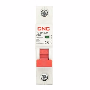CNC YCB9-80M C10 kaitselüliti, 1P, 6 kA
