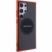 AMG läbipaistev Bicolor MagSafe ümbris jaoks Samsung Galaxy S24 Ultra - must