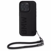 BMW Signature Leather Wordmark Cord Ümbris jaoks iPhone 16 Pro - must