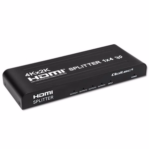 Qoltec 51798 aktiivne HDMI splitter 4 x HDMI 4K x 2K | 3,4 Gb/s