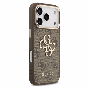 GUESS ümbris jaoks IPHONE 17 Pro GUHCP17L4GMGCBR (PU W/ Big 4G Classic Logo) kuldne brown