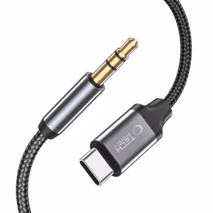 Tech-Protect UltraBoost audio-adapter USB-C / 3,5 mm mini jack, 1 m, must