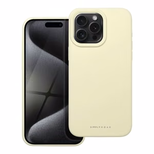 Roar Cloud Skin silikoonümbris iPhone 15 Pro Max Light Yellow