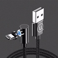 USAMS nurga all magnetkaabel USB-A/Lightning 1m U54 must SJ444USB01 (US-SJ444)