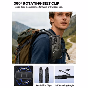 Supcase iBlason ArmorBox Clip Mag MagSafe Ümbris for Samsung Galaxy S26 Ultra - must