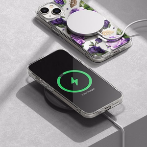 Ringke Fusion Design soomustatud kaane geelraamiga iPhone 14 Plus läbipaistev (lilla roosa) (FD637E29)