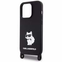 Karl Lagerfeld KLHCP15XSCBSCNK iPhone 15 Pro Max 6.7" hardcase must/must Crossbody Silicone Choupette