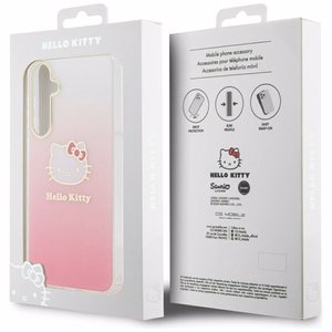 Hello Kitty IML Gradient Electrop Kitty Head ümbris jaoks Samsung Galaxy A55 - roosa