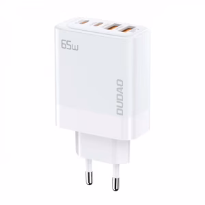 Laadija Dudao A65EU, valge, 65W (2xPD-C / 2xQC3.0)