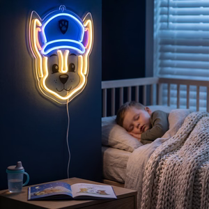 Riputatav neoon-LED-dekoratsioon pleksiklaasil Paw Patrol – Chase OW-130346