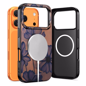 Tech-Protect Lamano MagSafe ümbris jaoks iPhone 17 Pro - brown-purple