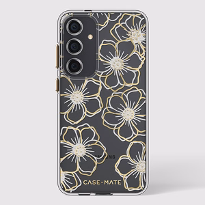Case-Mate Floral Gems ümbris seadmele Samsung Galaxy S24+, kuldne
