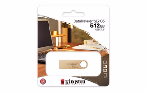 Kingston Technology DataTraveler 512GB 220MB/s metall-USB 3.2 Gen 1 SE9 G3