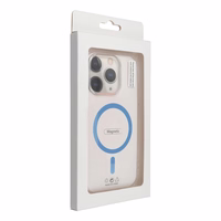 Drop Glue Colorful Ring Mag Cover compatible with MagSafe jaoks SAMSUNG S25 light sinine