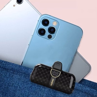 Power Bank Dudao "K20SL" Must 5000mAh + sisseehitatud Lightning ühendus