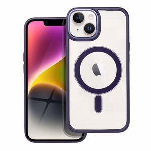 COLOR EDGE MAG COVER Ümbris compatible with MagSafe jaoks IPHONE 14 deep lilla