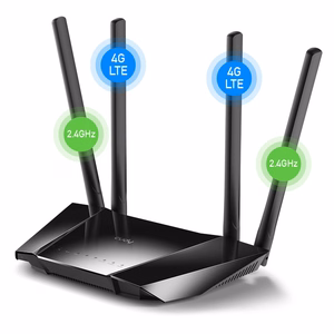 CUDY LT400 EU juhtmevaba ruuter Wi-Fi 300 Mbps 2.4 GHz 4G LTE SIM must
