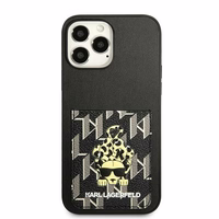 Karl Lagerfeld Karlimals Cardslot ümbris jaoks iPhone 13 Pro Max - must