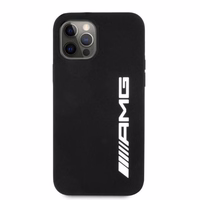 AMG Silicone Big Logo ümbris jaoks iPhone 12 Pro Max - must