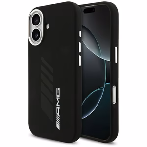 AMG Silicone Oversize Rhombs MagSafe Ümbris jaoks iPhone 17 - must
