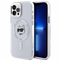 Karl Lagerfeld IML Metal Choupette Head MagSafe iPhone 12 Ümbris - valge
