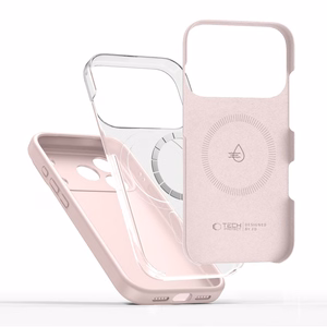 Tech-Protect Silicone MagSafe Ümbris jaoks iPhone 17 Pro - Roosa