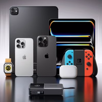 Joyroom JR-PR1 10000mAh 22.5W Powerbank sisseehitatud sissetõmmatava USB-C kaabliga - must