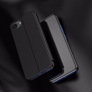 Clear View Ümbris jaoks iPhone 16e Flip Cover - must