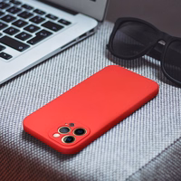 SOFT Ümbris jaoks IPHONE 15 Pro Max punane