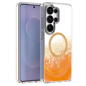 Epoxy Mag ümbris Samsung Galaxy S25 Ultra oranž