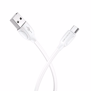 USB cable Borofone BX19 USB-A to MicroUSB 1.0m white