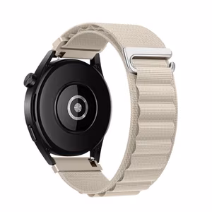 Forcell F-Design FS05 polüesterkiust pandlaga rihm Samsung Galaxy Watchile, 20 mm, tähevalguse värvi