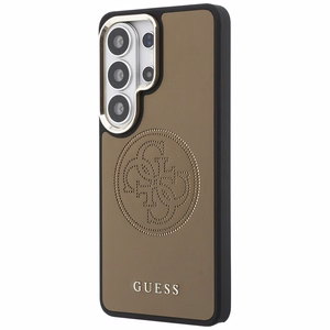 GUESS ümbris for SAMSUNG S26 Ultra GUHMS26L5PG4SRGW (Perforated Logo MagSafe) pruun