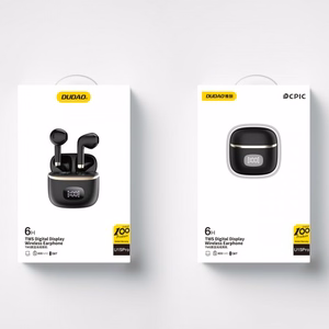Bluetooth vabakäeseade Dudao U15Pro Must (LED-ekraaniga)
