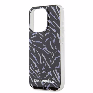 Чехол Karl Lagerfeld Zebra With Cord для iPhone 15 Pro Max - фиолетовый