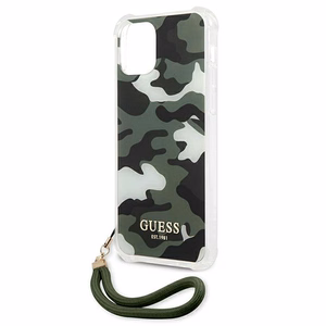 Guess GUHCP12LKSARKA iPhone 12 Pro Max 6.7" зелёный/хаки жёсткий чехол Camo Collection