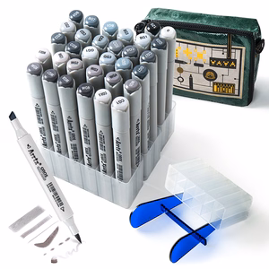 Double-sided Marker Pens ARRTX Oros, 32 Colours, hall tone shade