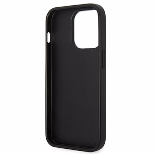 Karl Lagerfeld Saffiano Choupette Head Patch ümbris iPhone 14 Pro Max'ile - hõbedane