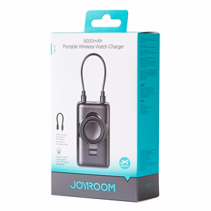 Joyroom JR-W13 5000mAh Wireless Power Bank for Apple Watch + USB-C and Lightning – Black