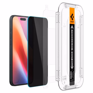 Spigen Glas.tR EzFit Privacy закалённое стекло для iPhone 15/16 с адаптером (2 шт.)