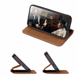 Dux Ducis Skin X2 чехол Samsung Galaxy S23+ флип-чехол кошелёк подставка коричневый