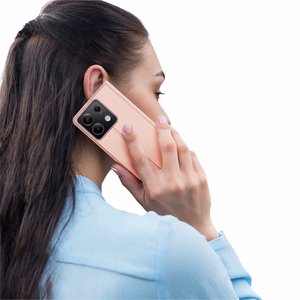 Dux Ducis Skin Pro ümbris with flap and card slot jaoks Xiaomi Redmi Note 13 5G - roosa
