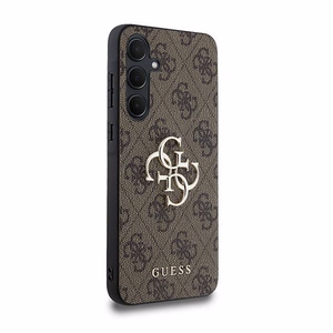 Guess 4G Big Metal Logo ümbris jaoks Samsung Galaxy A35 - brown