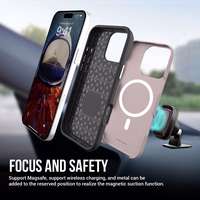 Perfectionists Triangle Mag Ümbris iPhone 15 Pro Max roosa kuldne