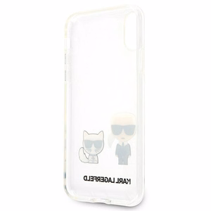 Karl Lagerfeld Karl & Choupette iPhone Xs Max Ümbris - läbipaistev