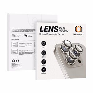 Tel Protect 3D Lens läbipaistvad karastatud kaitseklaasid Apple iPhone 18 Pro / 18 Pro Max kaameraläätsedele (3 tk)