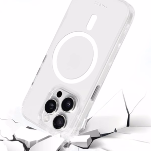 Liavec Glossy Magsafe Clear Ümbris do Iphone 15 Pro valge