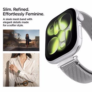SPIGEN WBM4 rihm APPLE WATCH 8 / 9 / 10 / 11 / SE (40 / 41 / 42 MM) hõbedane